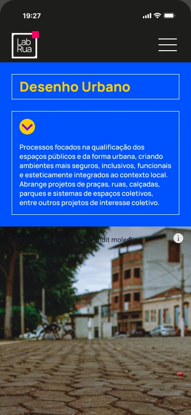 Eixos de atuação: Desenho Urbano, Planejamento Urbano e Regional e REURB